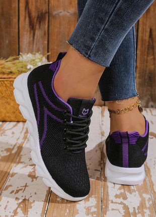 Women's shoes breathable sneakers, casual sneaker lace-up hoes, lightweight shoes - MimiStylez