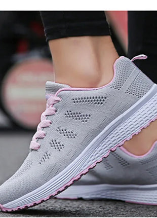 Women Casual Shoes Fashion Breathable Walking Mesh Flat Shoes Sneakers Women Gym Shoes Female Footwear