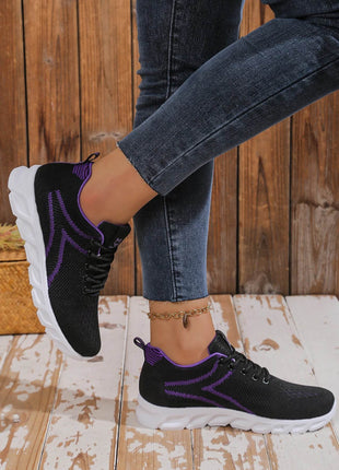 Women's shoes breathable sneakers, casual sneaker lace-up hoes, lightweight shoes - MimiStylez