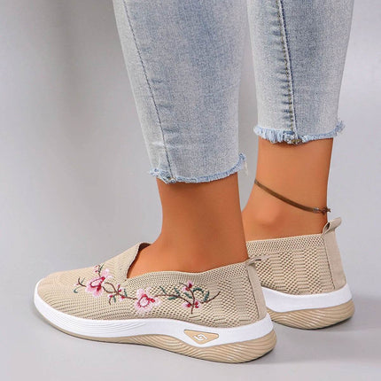 Spring and Autumn New Women's Sports Shoes Fashionable Breathable Lightweight Non-Slip Wear-Resistant Casual Sports Shoes Flat Shoes Loafers - MimiStylez