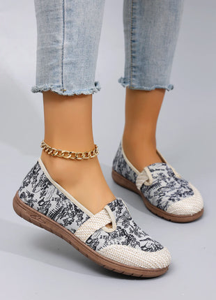 Women's Casual Sports Shoes, Comfortable, Breathable, Lightweight and Wear-Resistant Lazy Shoes, Soft-Soled Flat Shoes