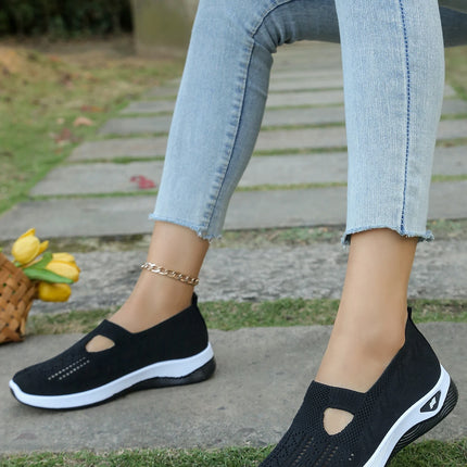 Zapatos de verano para mujer: zapatillas informales, sencillas, para las cuatro estaciones, ligeras, planas y lisas.