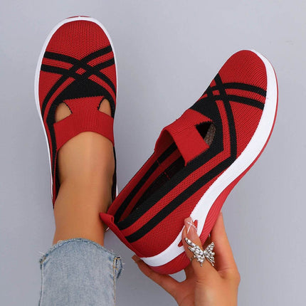 Women's Casual Sports Shoes Comfortable, Breathable, Lightweight, Wear Resistant Lazy Shoes, Soft Soled Flat Shoes - MimiStylez