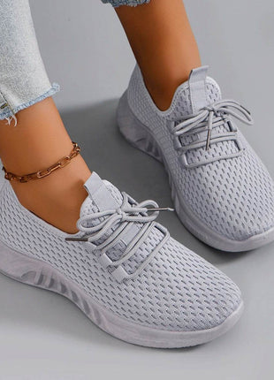 Women's summer breathable mesh flat shoes women's shoes casual sports shoes - MimiStylez