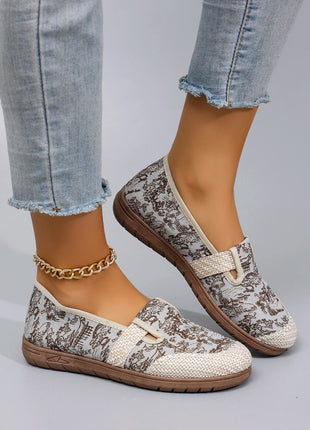 Women's Casual Sports Shoes, Comfortable, Breathable, Lightweight and Wear-Resistant Lazy Shoes, Soft-Soled Flat Shoes