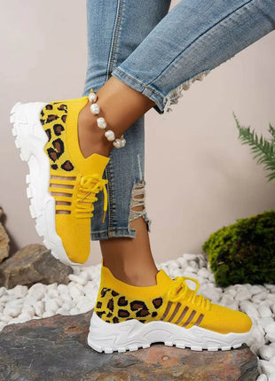 Women's Shoes [Leopard print sneakers] lightweight and breathable women's casual sneakers - MimiStylez