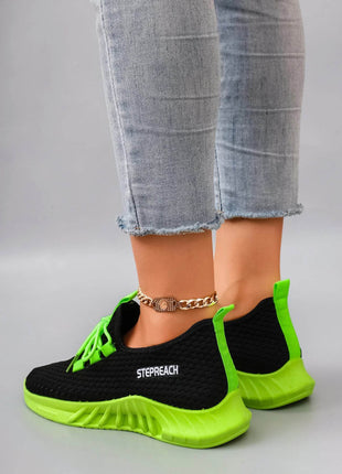 Women's Breathable Mesh Flat Shoes, Women's Shoes, Casual Sneakers Shoes - MimiStylez