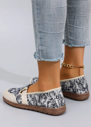 Women's Casual Sports Shoes, Comfortable, Breathable, Lightweight and Wear-Resistant Lazy Shoes, Soft-Soled Flat Shoes