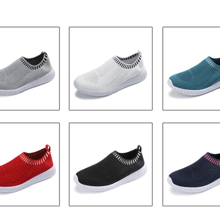 Zapatillas deportivas ultraligeras informales y para correr para mujer, deportivas transpirables y de moda con tejido Fly.