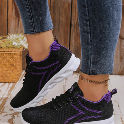 Women's shoes breathable sneakers, casual sneaker lace-up hoes, lightweight shoes - MimiStylez