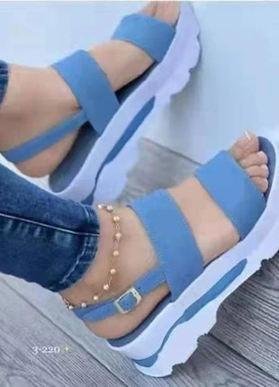 Women's Wedges Sandals  Summer New Woman Low Platform Shoes Sandals Heeled Fashion Shoes Female Footwear Wedges Shoes