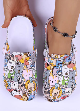 Stylish Flat Sandals Soft Insoles Adjustable Strap Easy-On Comfortable Clog Shoes For Women