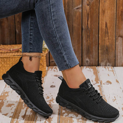 Women's shoes breathable sneakers, casual sneaker lace-up hoes, lightweight shoes - MimiStylez