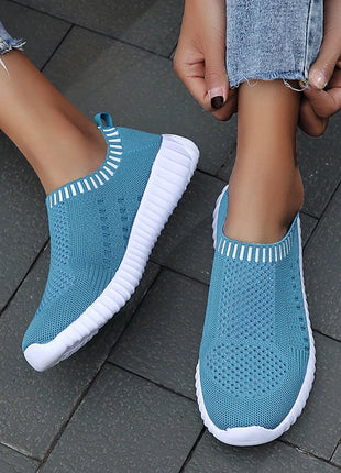 Women's Ultra Light Casual & Running Shoes, Fashionable Fly Woven Breathable Sports Sneakers