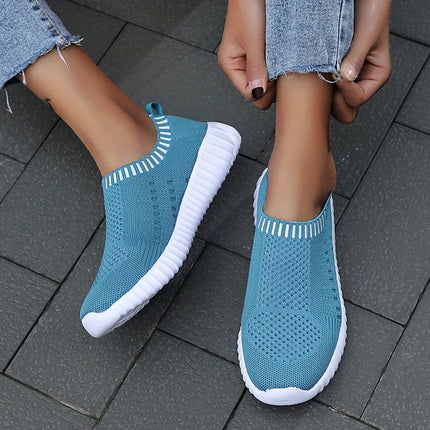 Zapatillas deportivas ultraligeras informales y para correr para mujer, deportivas transpirables y de moda con tejido Fly.