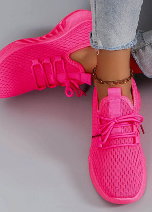 Women's summer breathable mesh flat shoes women's shoes casual sports shoes - MimiStylez