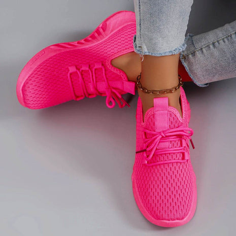 Women's summer breathable mesh flat shoes women's shoes casual sports shoes - MimiStylez