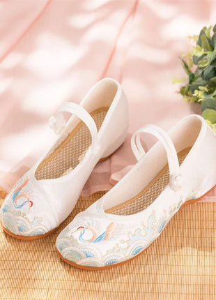 Embroidery Women Shoes, Vintage Woman Sneakers