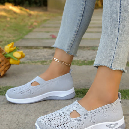 Zapatos de verano para mujer: zapatillas informales, sencillas, para las cuatro estaciones, ligeras, planas y lisas.