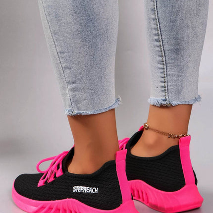 Women's Color blocked Casual Sports Shoes with Strap Comfortable, Breathable, Lightweight, Wear resistant - MimiStylez