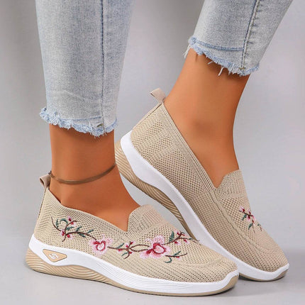 Spring and Autumn New Women's Sports Shoes Fashionable Breathable Lightweight Non-Slip Wear-Resistant Casual Sports Shoes Flat Shoes Loafers - MimiStylez