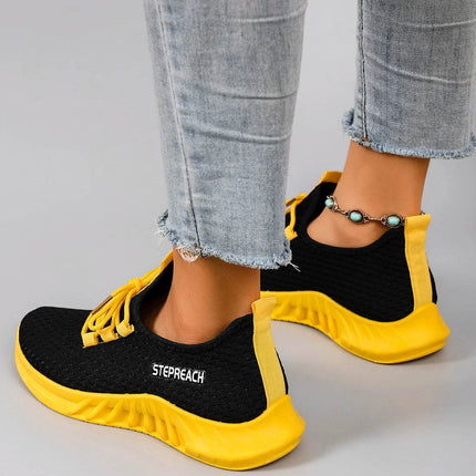 Women's Breathable Mesh Flat Shoes, Women's Shoes, Casual Sneakers Shoes - MimiStylez