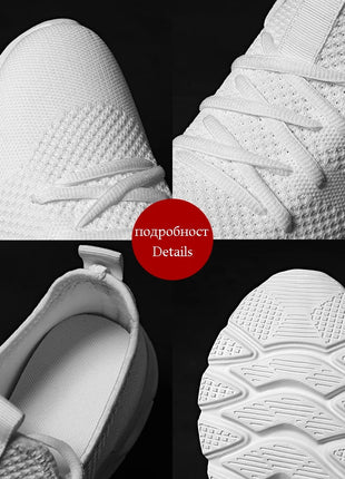 Fashion Men Casual Shoes Men Sneakers Brand Men Shoes Loafers Slip On Mesh Flats Big Size Breathable Shoes