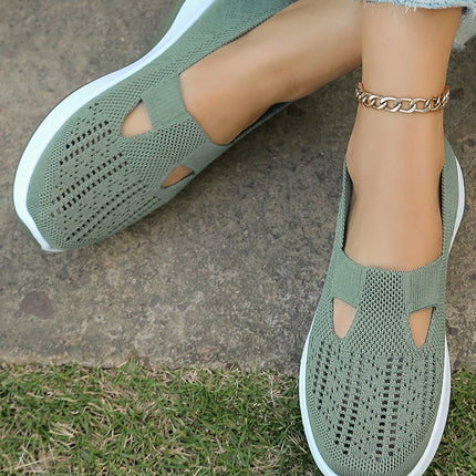 Zapatos de verano para mujer: zapatillas informales, sencillas, para las cuatro estaciones, ligeras, planas y lisas.