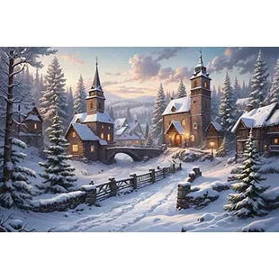 Christmas Trees Custom Backdrop For Decoration Wallpaper