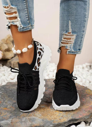 Women's Shoes [Leopard print sneakers] lightweight and breathable women's casual sneakers - MimiStylez