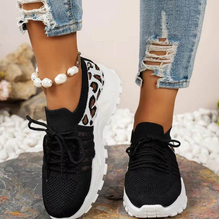 Women's Shoes [Leopard print sneakers] lightweight and breathable women's casual sneakers - MimiStylez