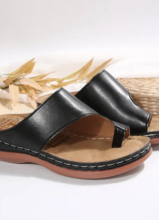 Women's Summer Sandals Orthopedic Soft Outdoor Slip-On Casual Wedge Heel Sandals