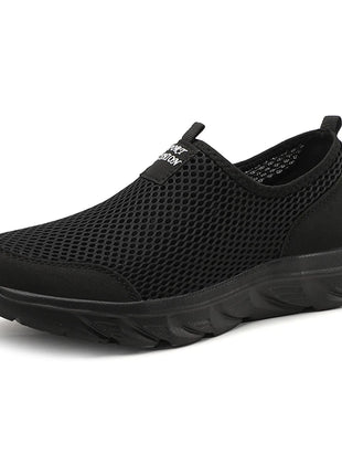 Lightweight Men Casual Shoes Breathable Slip on Male Casual Sneakers Anti-slip Men's Flats Outdoor Walking Shoes Size ds