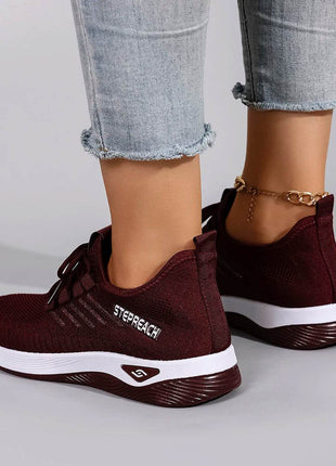 Women's Casual Lace up Comfortable, Breathable, Lightweight and Wear-Resistant Sports Shoes - MimiStylez