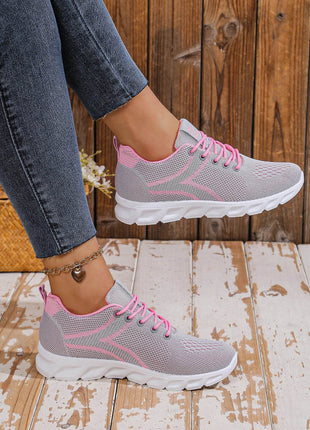 Women's shoes breathable sneakers, casual sneaker lace-up hoes, lightweight shoes - MimiStylez