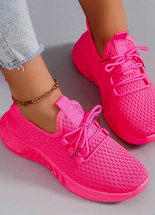 Women's summer breathable mesh flat shoes women's shoes casual sports shoes - MimiStylez