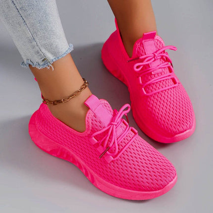 Women's summer breathable mesh flat shoes women's shoes casual sports shoes - MimiStylez