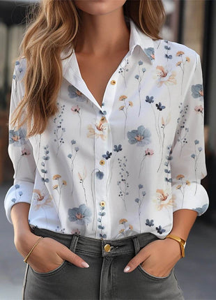 Elegant Shirt Women Fashion Blouse Long Sleeve Shirt Women New Casual Shirt - MimiStylez