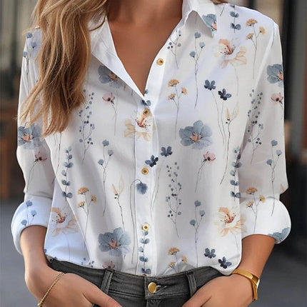 Elegant Shirt Women Fashion Blouse Long Sleeve Shirt Women New Casual Shirt - MimiStylez