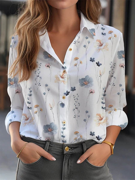 Elegant Shirt Women Fashion Blouse Long Sleeve Shirt Women New Casual Shirt - MimiStylez