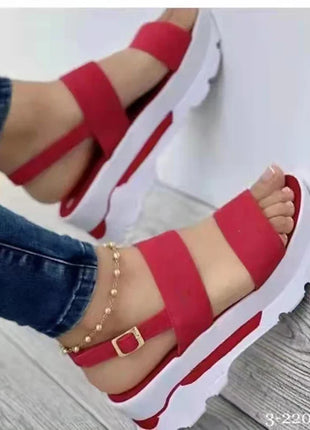 Women's Wedges Sandals  Summer New Woman Low Platform Shoes Sandals Heeled Fashion Shoes Female Footwear Wedges Shoes