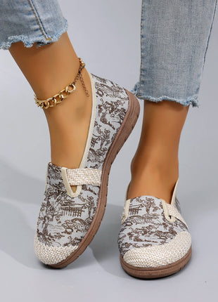 Women's Casual Sports Shoes, Comfortable, Breathable, Lightweight and Wear-Resistant Lazy Shoes, Soft-Soled Flat Shoes