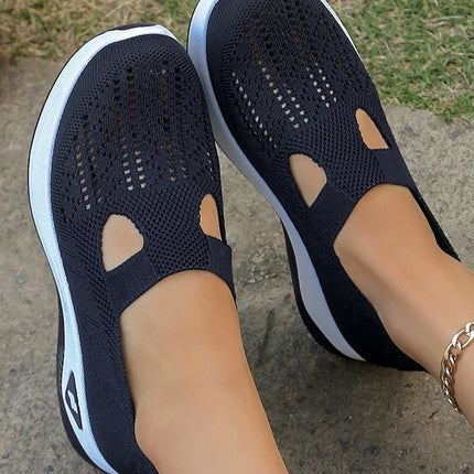 Zapatos de verano para mujer: zapatillas informales, sencillas, para las cuatro estaciones, ligeras, planas y lisas.