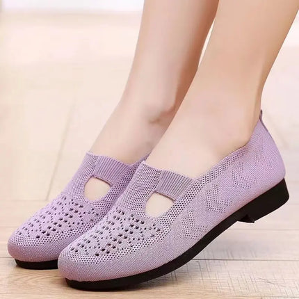 Zapatos sin cordones ligeros y transpirables para mujer