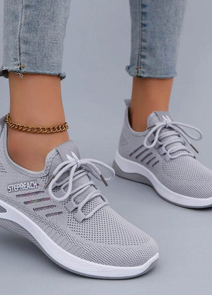 Women's Casual Lace up Comfortable, Breathable, Lightweight and Wear-Resistant Sports Shoes - MimiStylez