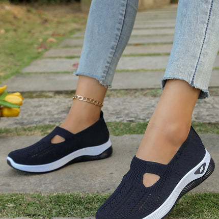 Zapatos de verano para mujer: zapatillas informales, sencillas, para las cuatro estaciones, ligeras, planas y lisas.