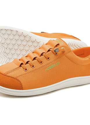 HOBIBEAR Wide Toe Barefoot Shoes for Unisex Minimalist Artificial Leather Sneakers Lightweight Adjustable Slip On Walking Shoes