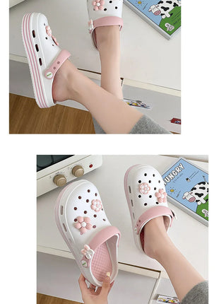 Fashion Sandals Waterproof Slippers Women Shoes Summer Outdoor Slides Soft Sole Clogs