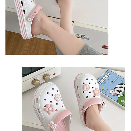 Fashion Sandals Waterproof Slippers Women Shoes Summer Outdoor Slides Soft Sole Clogs
