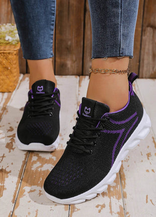 Women's shoes breathable sneakers, casual sneaker lace-up hoes, lightweight shoes - MimiStylez